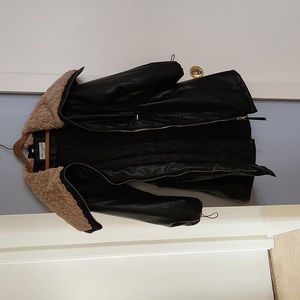 Women's Black Pleather Jacket